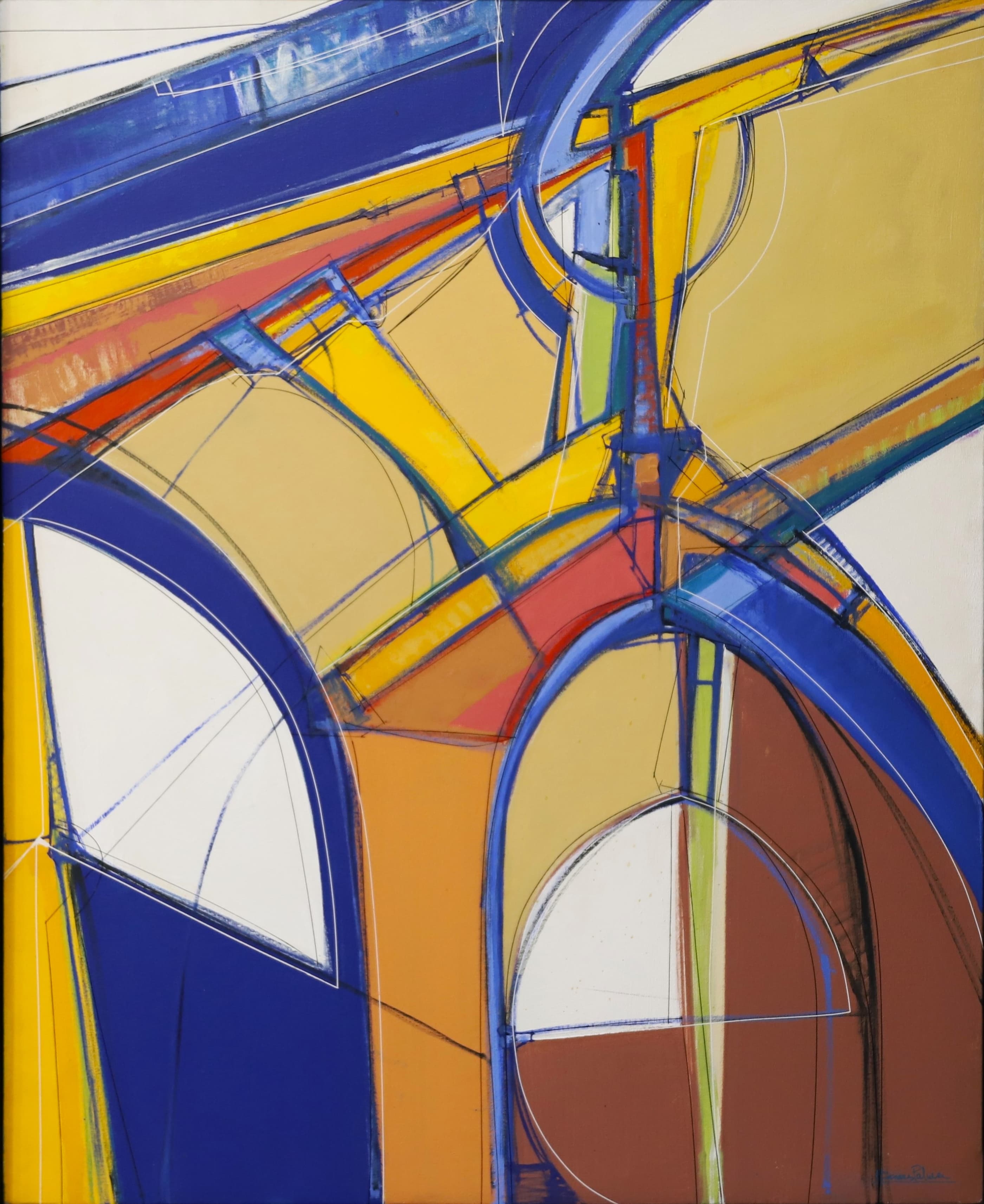 Obra abstracta POZNAN I por Antonio Casares Palma