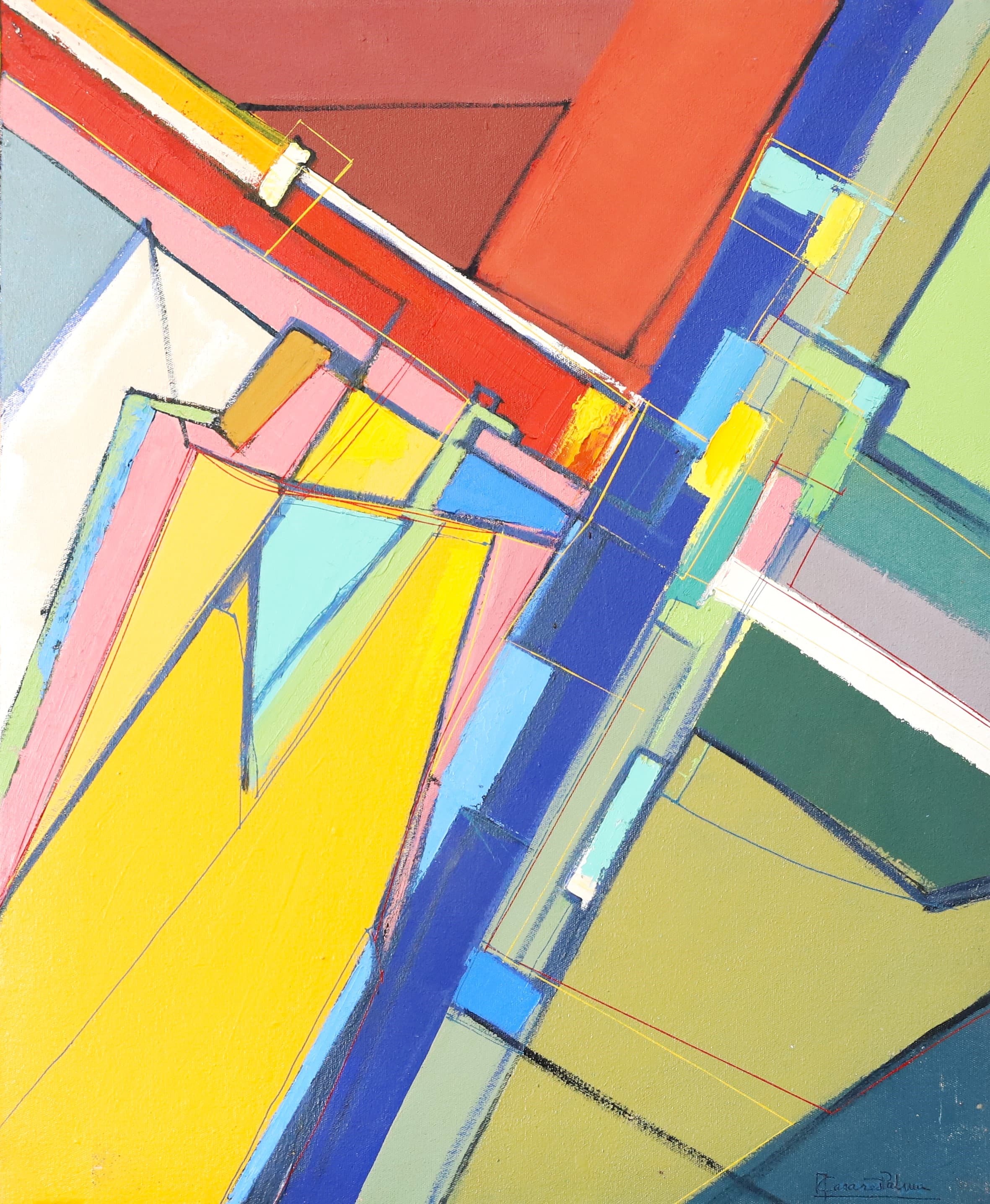 Obra abstracta POZNAN V por Antonio Casares Palma