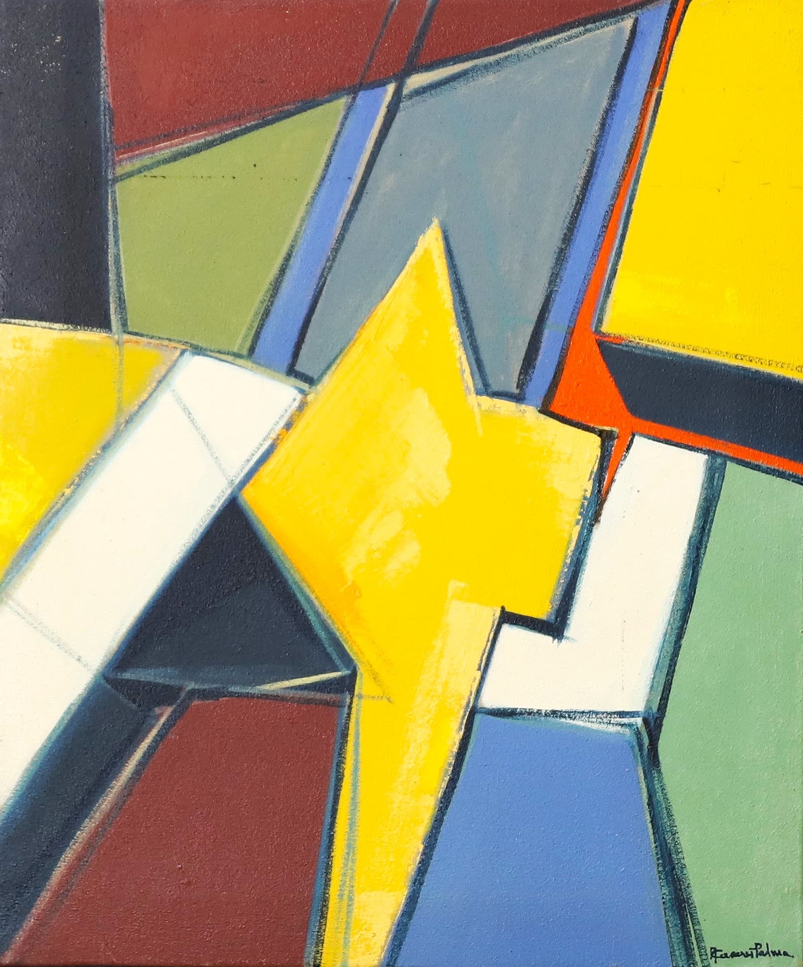 Obra abstracta POZNAN VI por Antonio Casares Palma