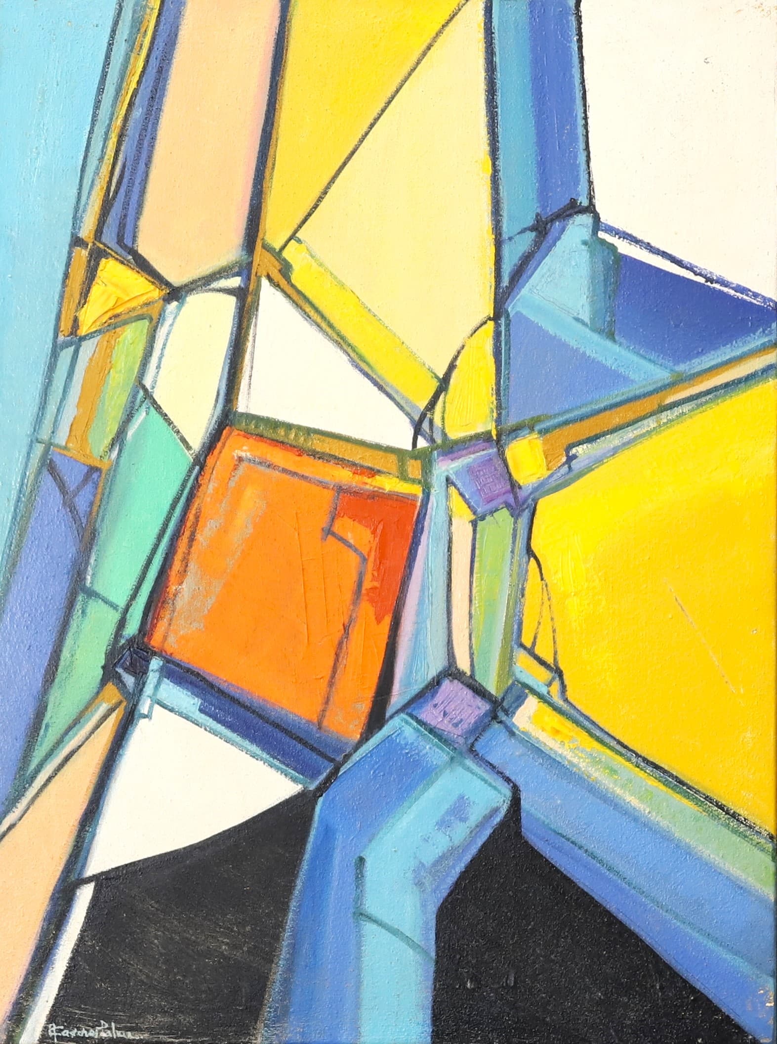 Obra abstracta POZNAN VII por Antonio Casares Palma