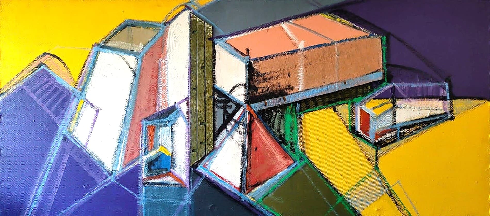 Obra abstracta Prismocromía por Antonio Casares Palma
