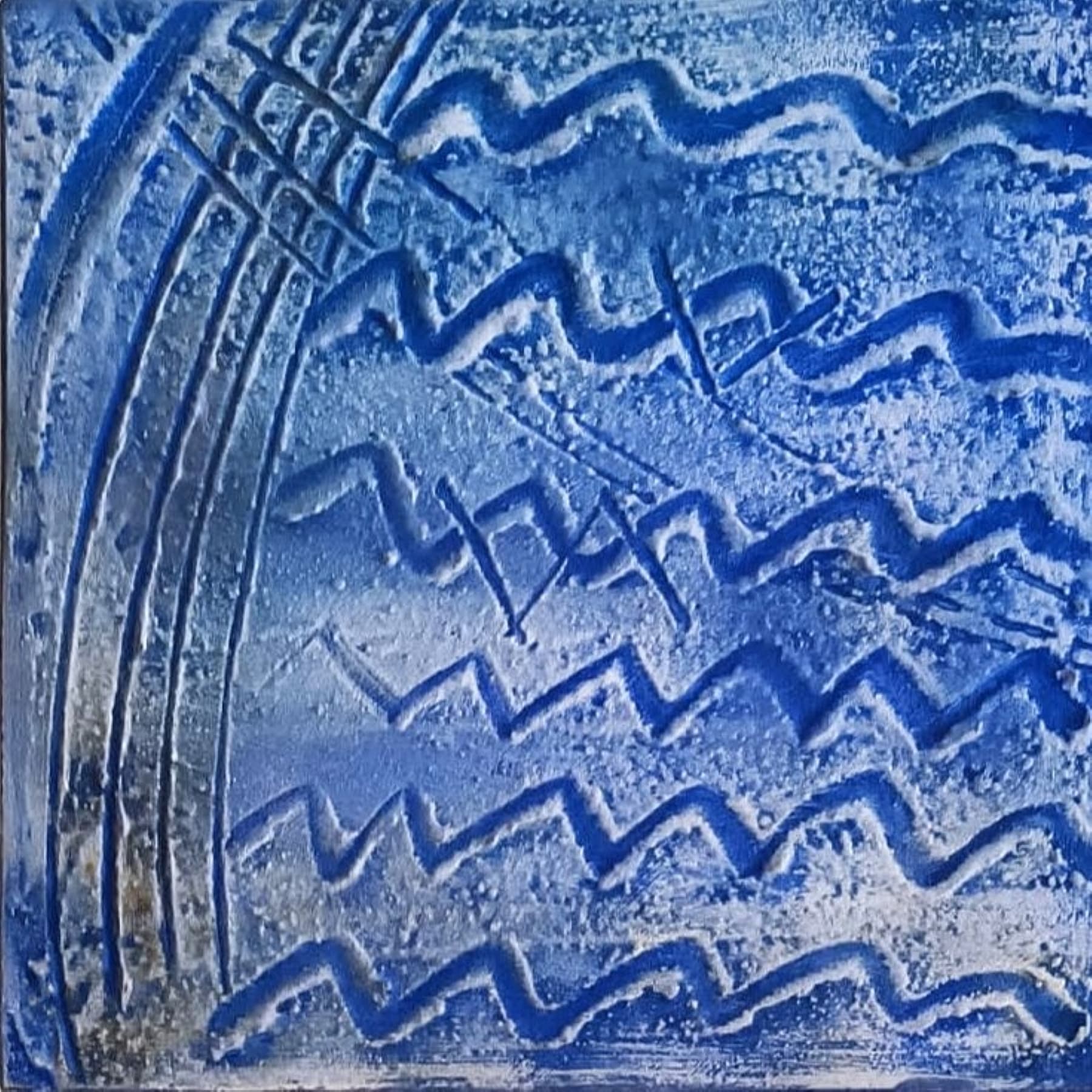 Obra abstracta Técnica Mixta 20x20 - I por Antonio Casares Palma