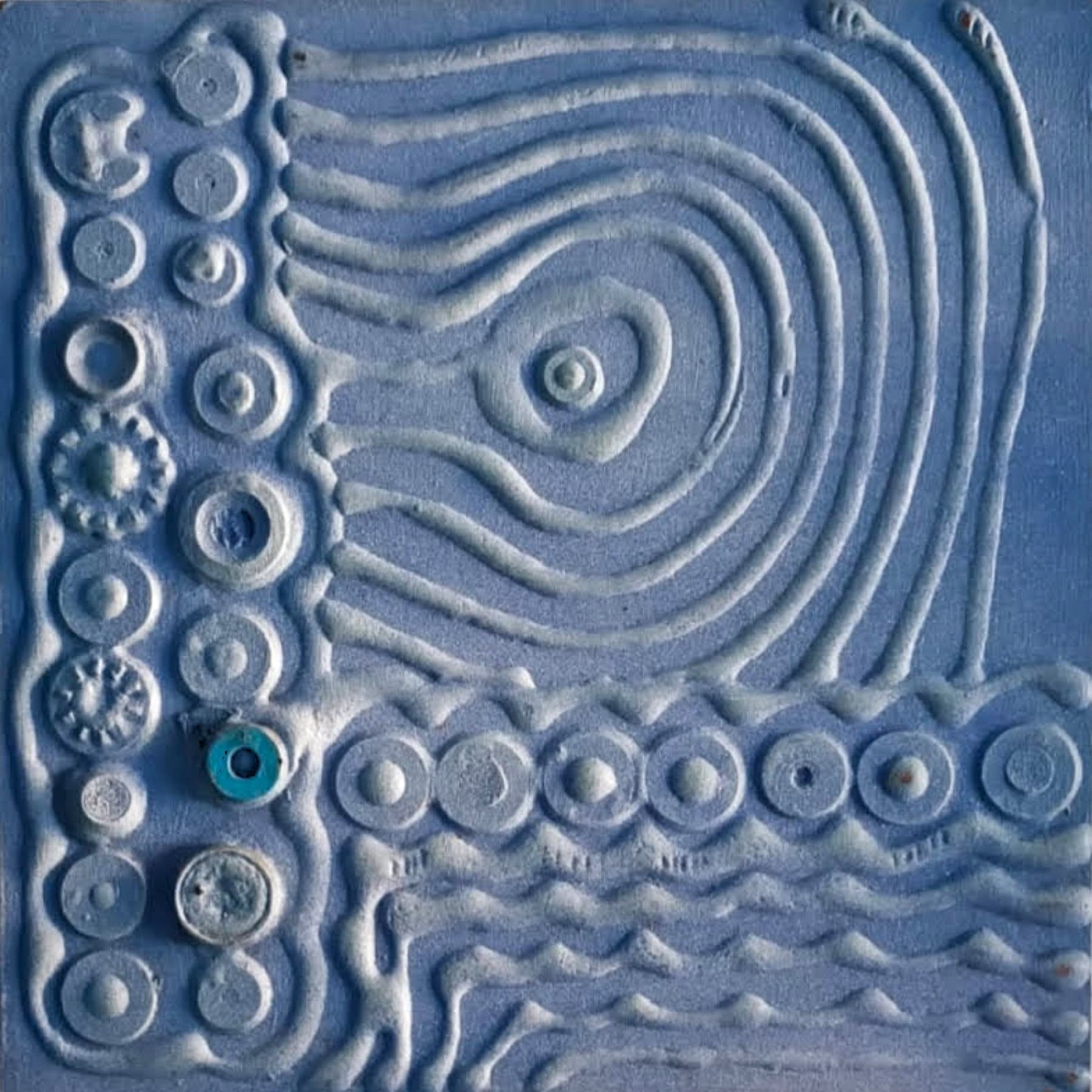 Obra abstracta Técnica Mixta 20x20 - II por Antonio Casares Palma