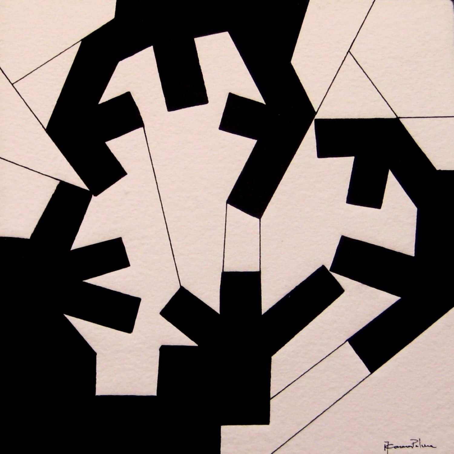 Serie Serie MONOTIPOS 32x32 - Antonio Casares Palma, Pintura Abstracta Contemporánea