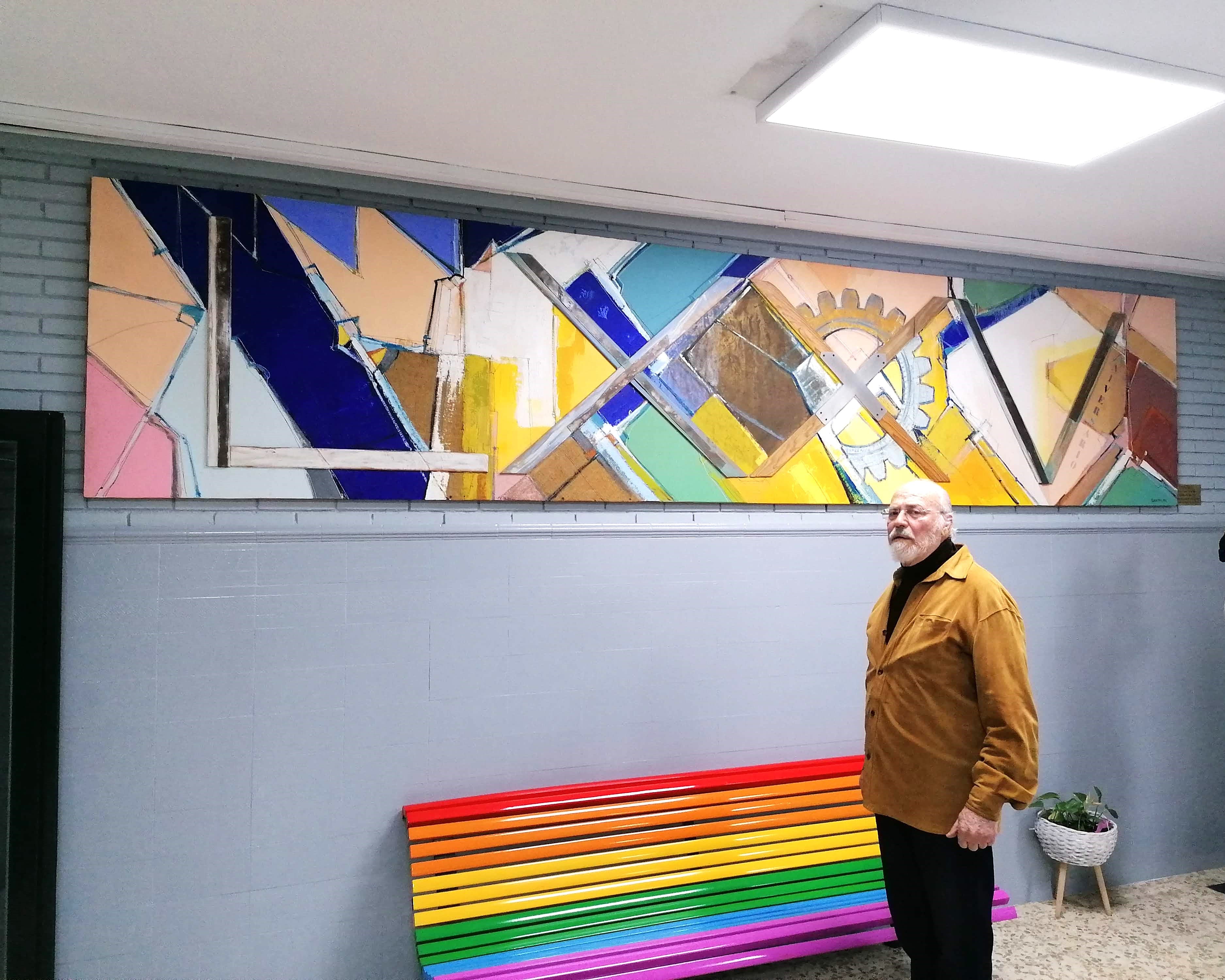 Mural en el Politécnico de Málaga